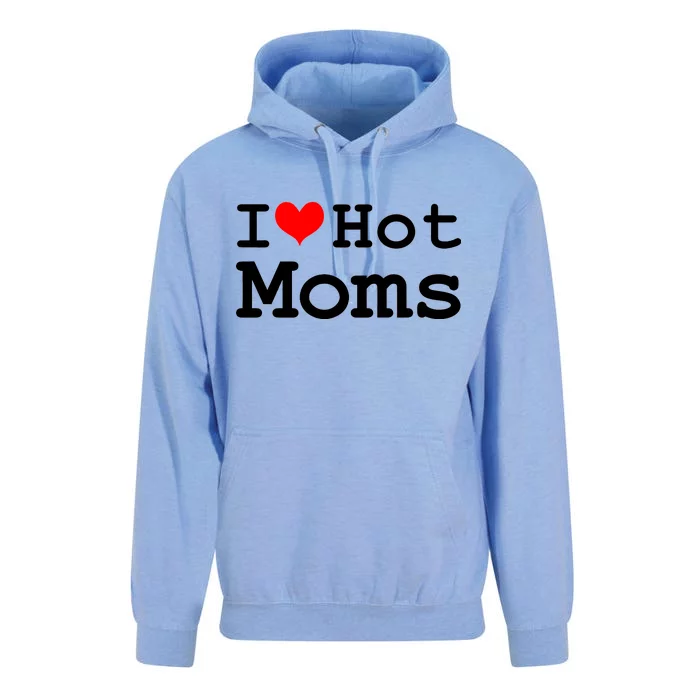 I Heart Hot Moms Unisex Surf Hoodie