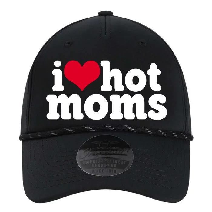 I Heart Hot Moms Funny Meme Performance The Dyno Cap