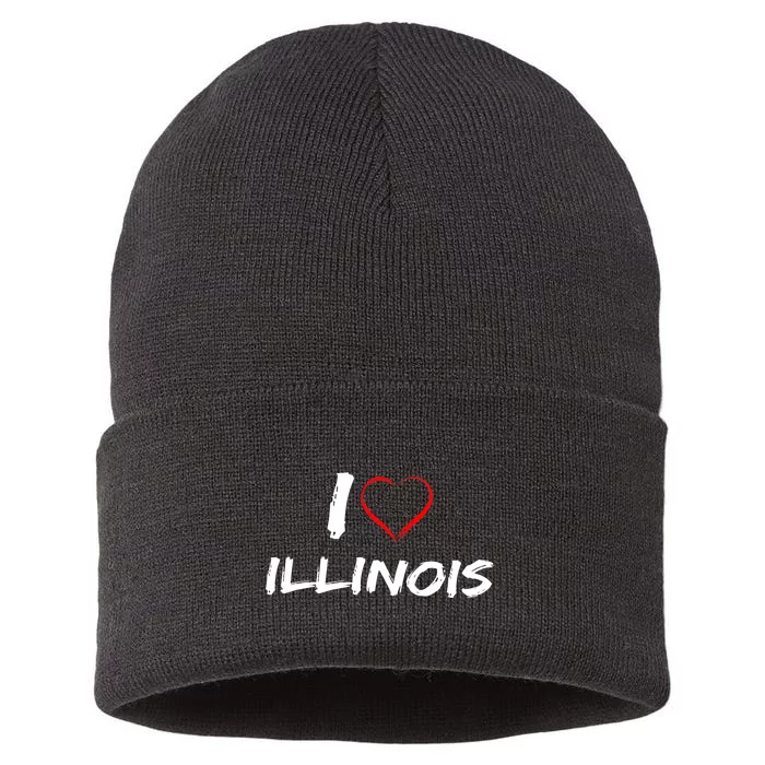 I Heart Illinois Sustainable Knit Beanie