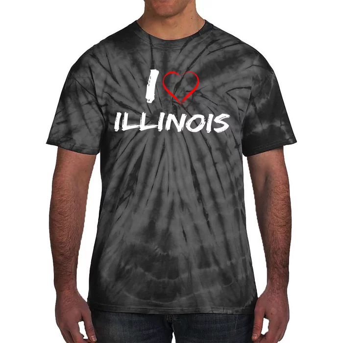 I Heart Illinois Tie-Dye T-Shirt