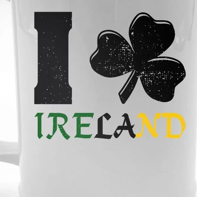 I Heart Ireland Irish Clover Front & Back Beer Stein