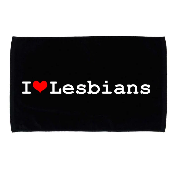 I Heart Lesbians Microfiber Hand Towel