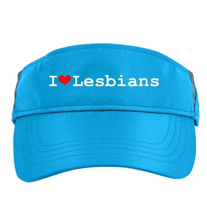 I Heart Lesbians Adult Drive Performance Visor