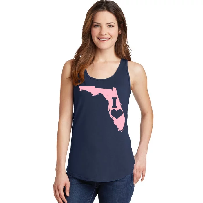 I Heart Love Florida State Ladies Essential Tank