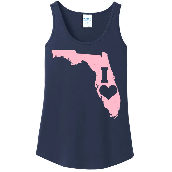 I Heart Love Florida State Ladies Essential Tank