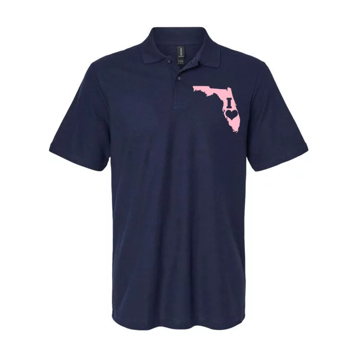 I Heart Love Florida State Softstyle Adult Sport Polo