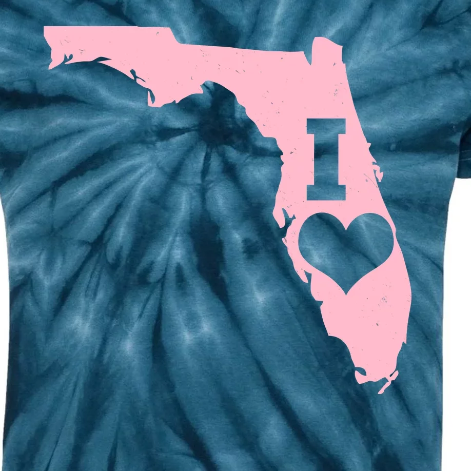 I Heart Love Florida State Kids Tie-Dye T-Shirt