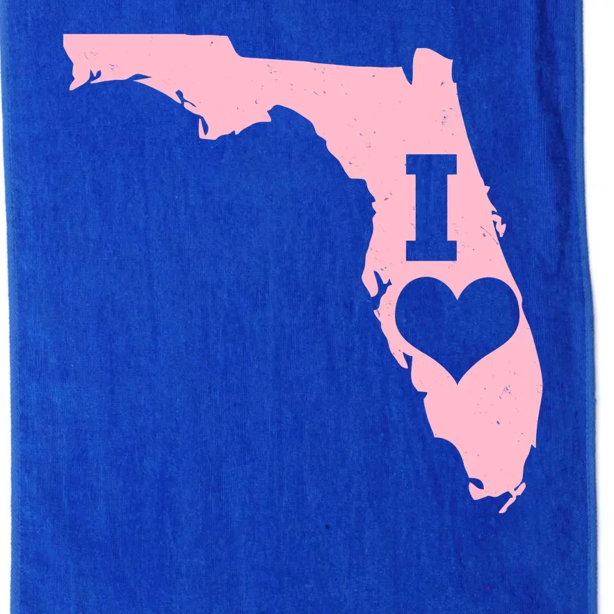 I Heart Love Florida State Platinum Collection Golf Towel