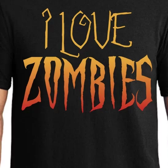 I Heart love Zombies Pajama Set