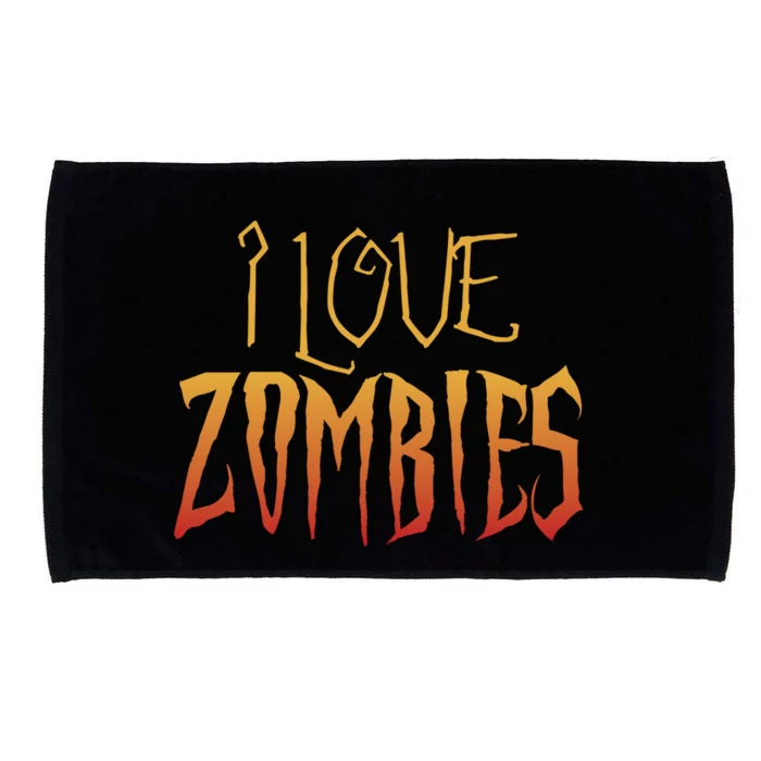 I Heart love Zombies Microfiber Hand Towel