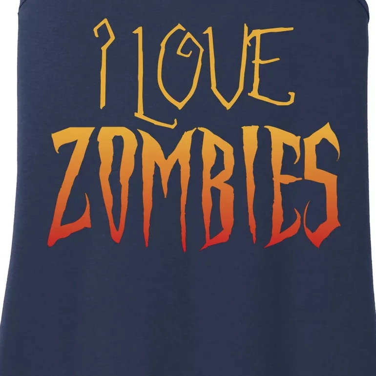 I Heart love Zombies Ladies Essential Tank