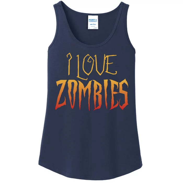 I Heart love Zombies Ladies Essential Tank