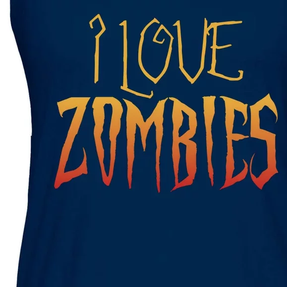 I Heart love Zombies Ladies Essential Flowy Tank