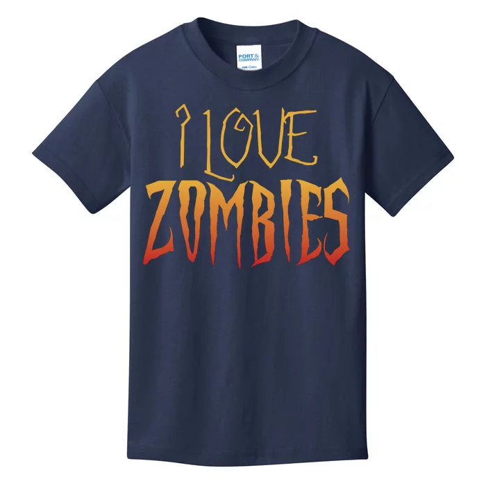 I Heart love Zombies Kids T-Shirt