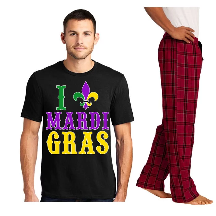 I Heart Mardi Gras Pajama Set