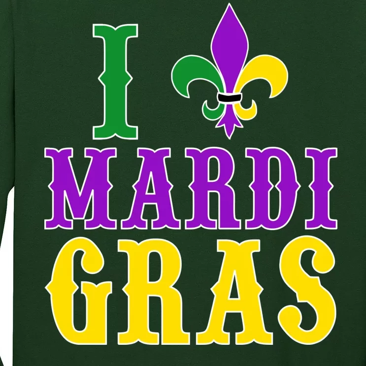 I Heart Mardi Gras Long Sleeve Shirt