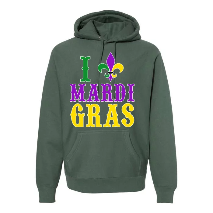 I Heart Mardi Gras Premium Hoodie