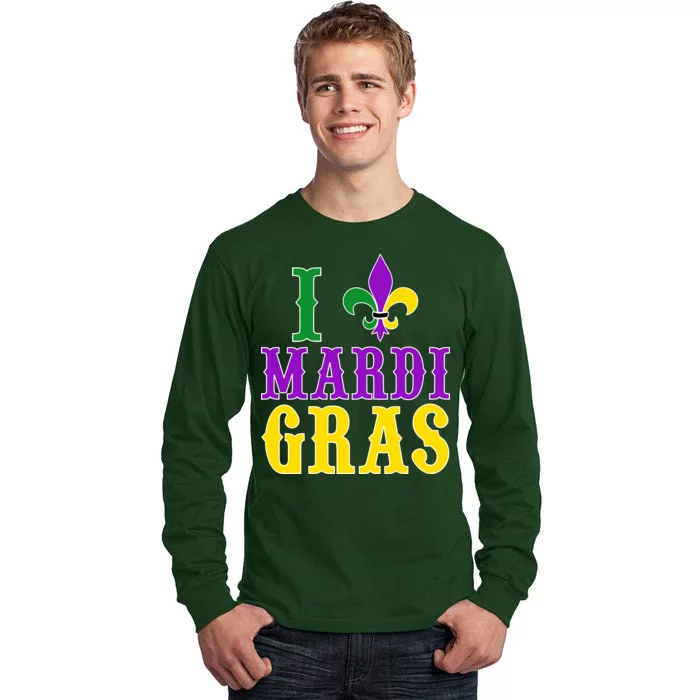 I Heart Mardi Gras Tall Long Sleeve T-Shirt