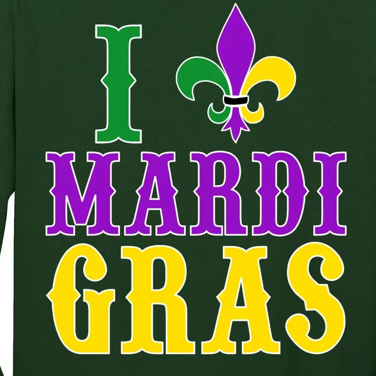 I Heart Mardi Gras Tall Long Sleeve T-Shirt