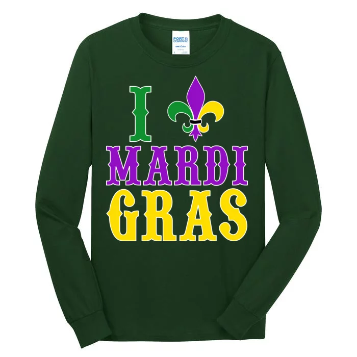 I Heart Mardi Gras Tall Long Sleeve T-Shirt