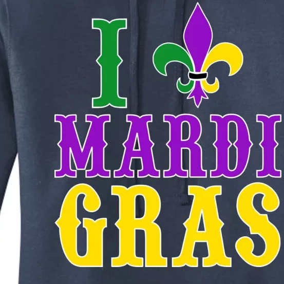 I Heart Mardi Gras Women's Pullover Hoodie