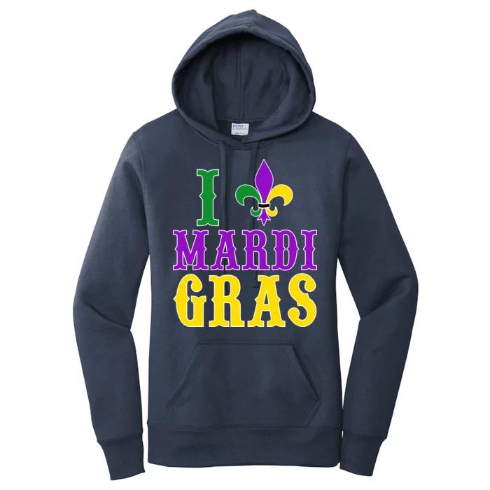 I Heart Mardi Gras Women's Pullover Hoodie