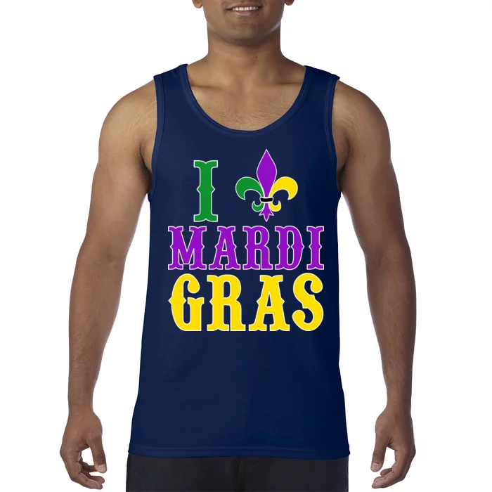 I Heart Mardi Gras Tank Top