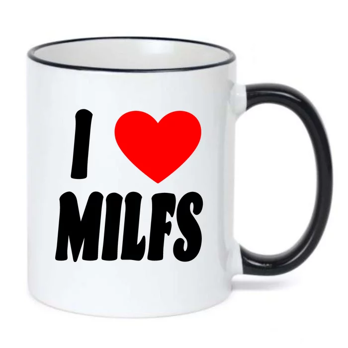 I Heart Milfs Black Color Changing Mug