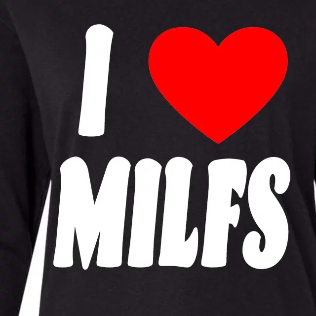 I Heart Milfs Womens Cotton Relaxed Long Sleeve T-Shirt