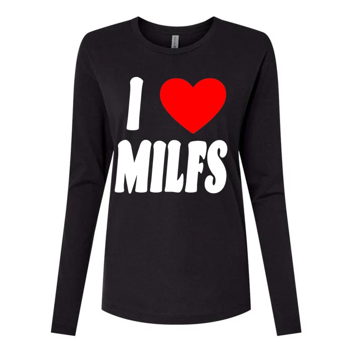 I Heart Milfs Womens Cotton Relaxed Long Sleeve T-Shirt