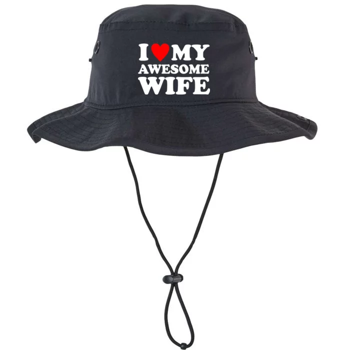 I Heart My Awesome Wife Legacy Cool Fit Booney Bucket Hat