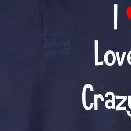 I Heart My Crazy Wife Softstyle Adult Sport Polo