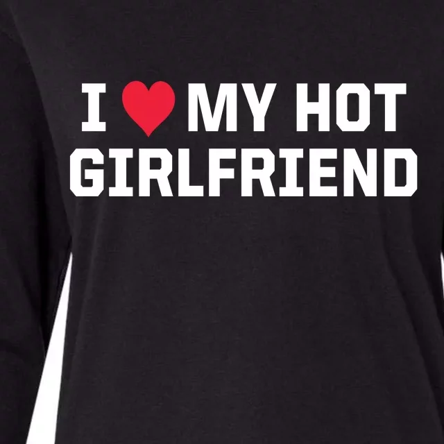 I Heart My Hot Girlfriend Fenny Couples Womens Cotton Relaxed Long Sleeve T-Shirt