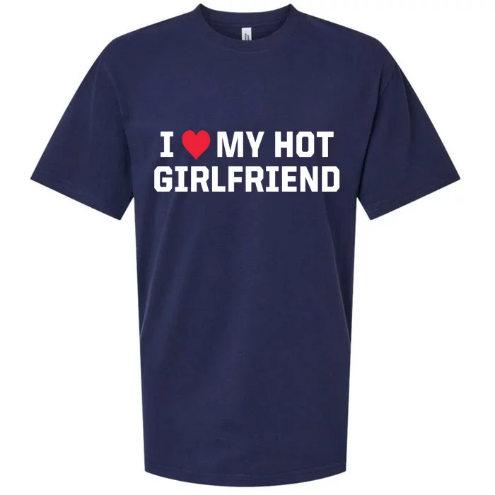 I Heart My Hot Girlfriend Fenny Couples Sueded Cloud Jersey T-Shirt