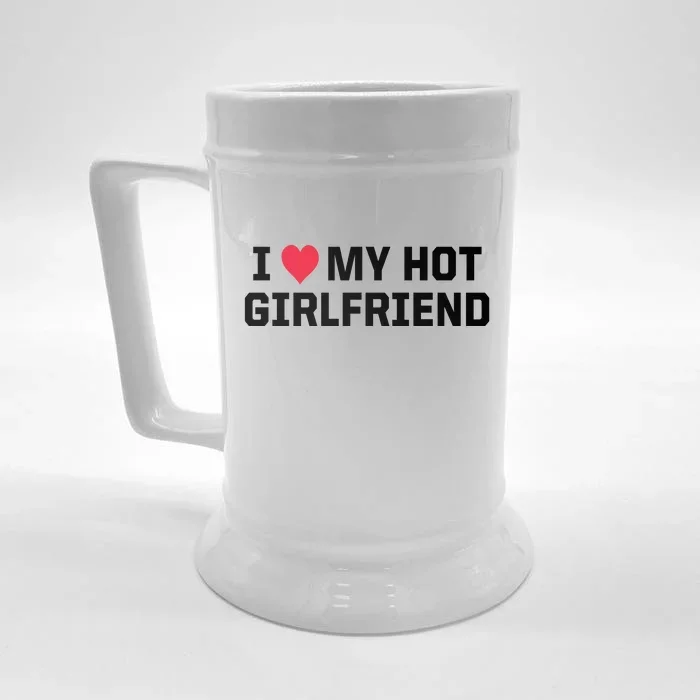 I Heart My Hot Girlfriend Fenny Couples Front & Back Beer Stein