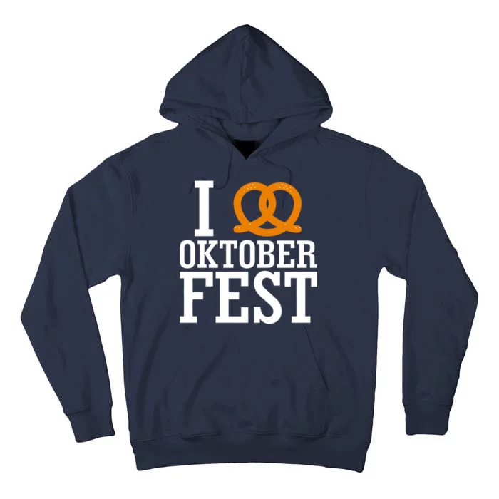 I Heart Oktoberfest Pretzel Tall Hoodie