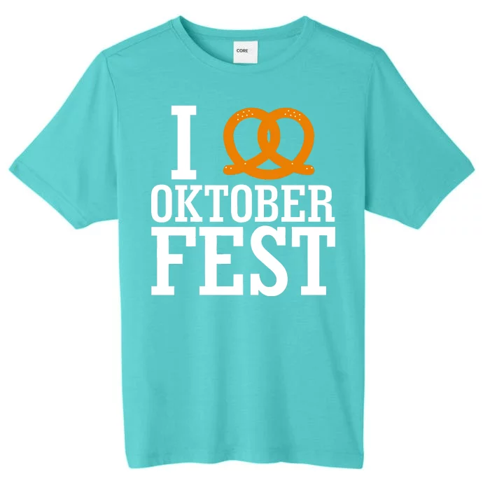 I Heart Oktoberfest Pretzel ChromaSoft Performance T-Shirt