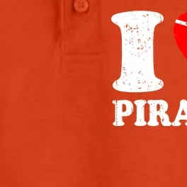 I Heart Pirates T-Shirt Dry Zone Grid Performance Polo