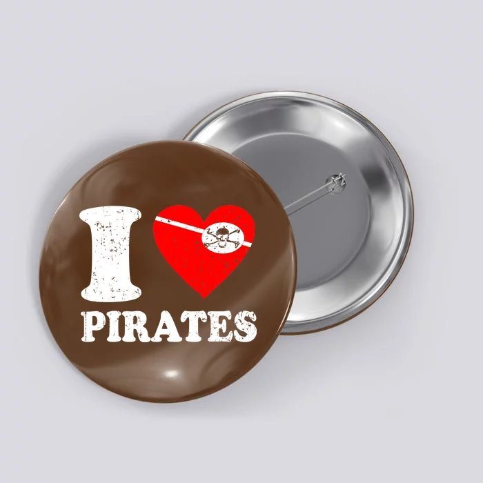 I Heart Pirates T-Shirt Button