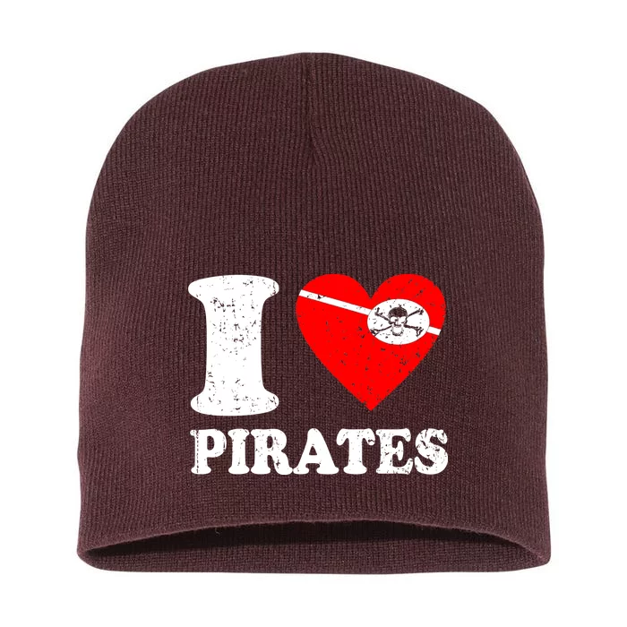 I Heart Pirates T-Shirt Short Acrylic Beanie