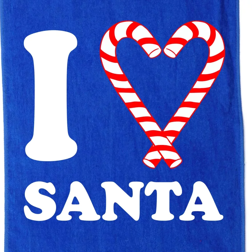 I Heart Santa Candy Cane Platinum Collection Golf Towel