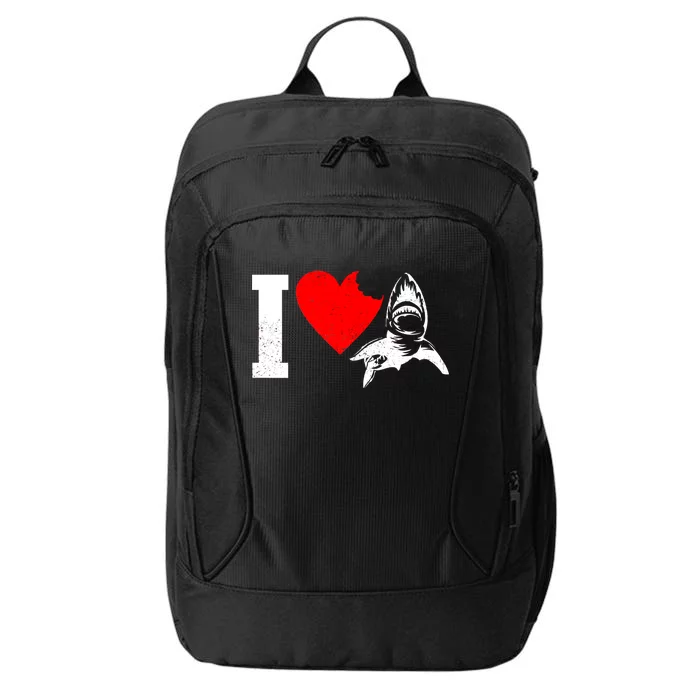 I Heart Sharks City Backpack