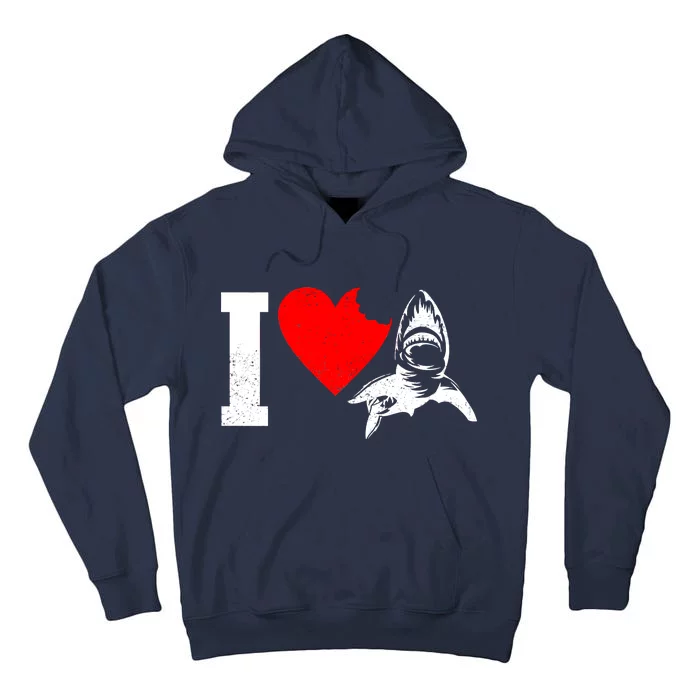 I Heart Sharks Tall Hoodie