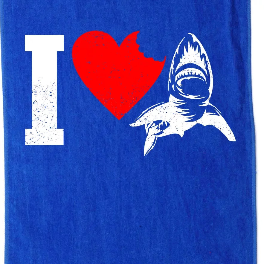 I Heart Sharks Platinum Collection Golf Towel