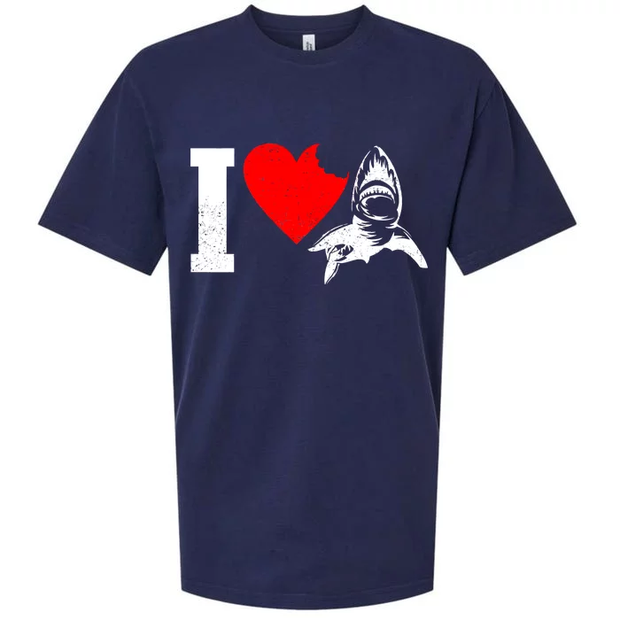 I Heart Sharks Sueded Cloud Jersey T-Shirt