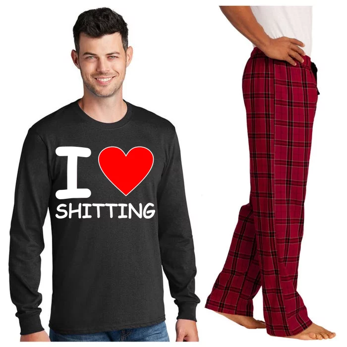 I Heart Shitting Poop Long Sleeve Pajama Set