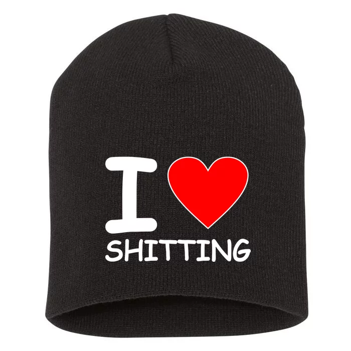 I Heart Shitting Poop Short Acrylic Beanie