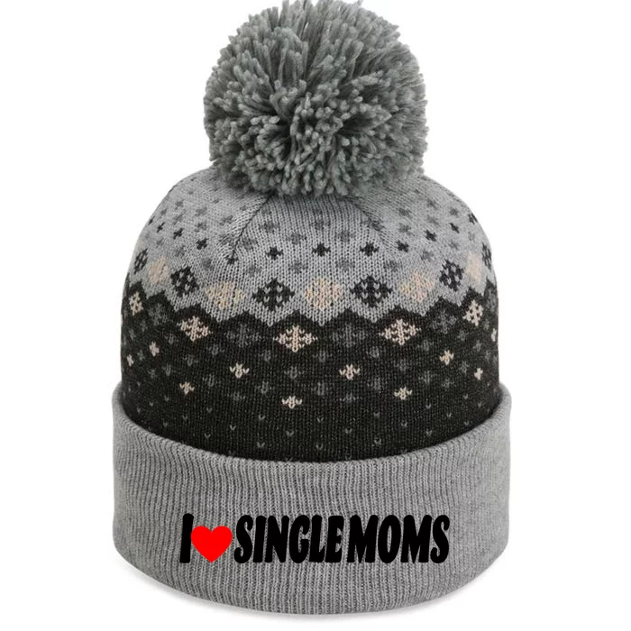 I Heart Single Moms The Baniff Cuffed Pom Beanie