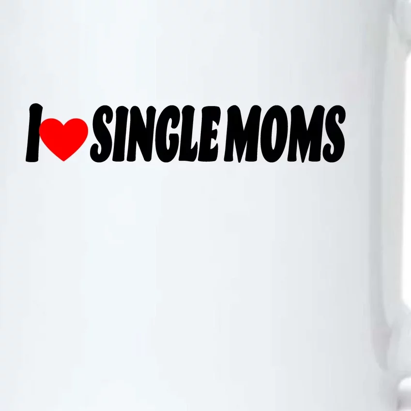 I Heart Single Moms Black Color Changing Mug