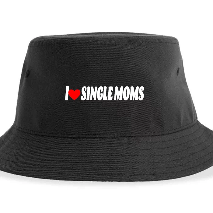 I Heart Single Moms Sustainable Bucket Hat